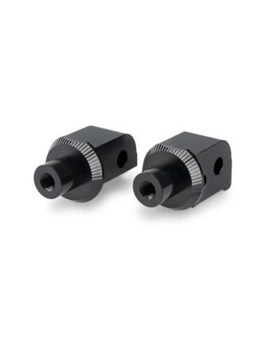 Adaptateurs de siege passager fixe Puig pour Aprilia Tuono 457 2025 noirs
