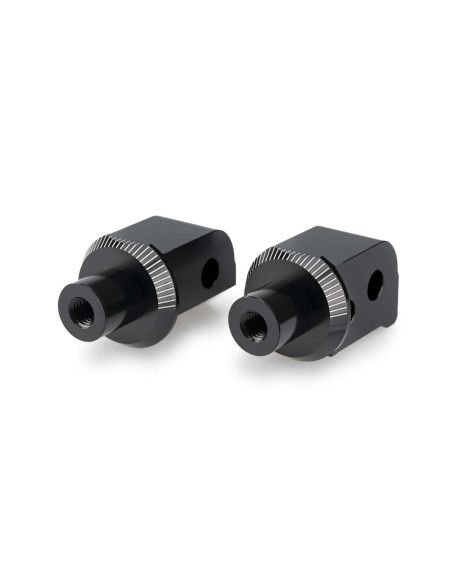 Adaptateurs de siege passager fixe Puig pour Aprilia Tuono 457 2025 noirs