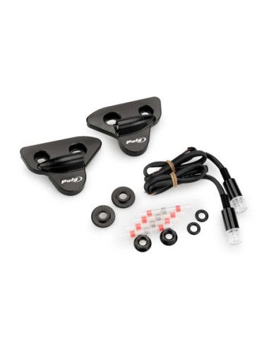 Puig Spiegellochkappe mit Blinkerhalterung fur Yamaha YZF-R9 2025, schwarz