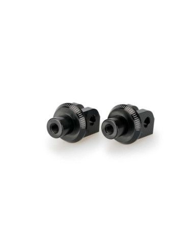 Adaptateurs de repose-pieds fixes Puig pour Yamaha YZF-R9 2025, noirs