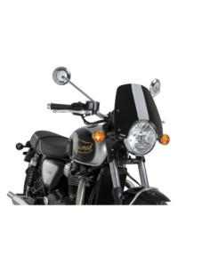 PUIG SCREEN NAKED N.G. SPORT FOR TRIUMPH BONNEVILLE T100 02-04 BLACK