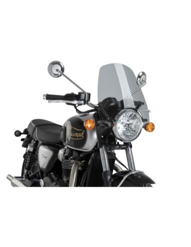 Puig naked ng touring fairing for triumph bonneville t100 17-21 light smoke