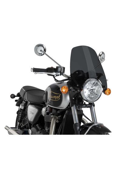 Puig Naked NG Touring Verkleidung fur Triumph Bonneville T100 17-21, dunkelgrau