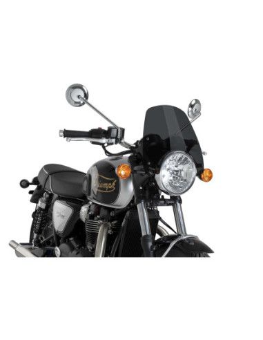 Puig naked ng sport fairing for triumph bonneville t120 16-25 dark smoke