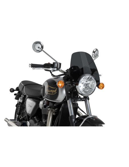Puig naked ng sport fairing for triumph bonneville t120 16-25 dark smoke