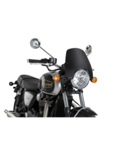 PUIG CUPOLINO NAKED N.G. SPORT PER TRIUMPH BONNEVILLE T120 BLACK 21-26 NERO OPACO