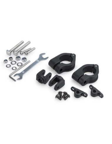 PUIG REPLACEMENT FOG LIGHT CLAMP SET 3.0 BLACK | Puig