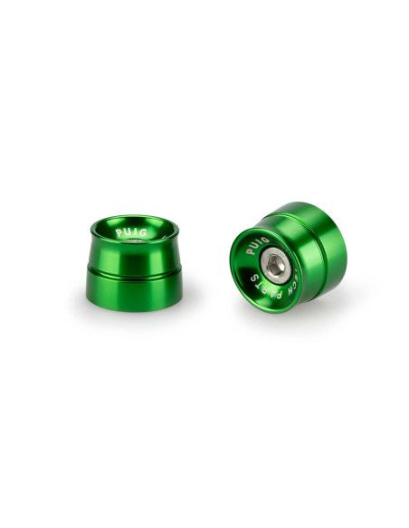 Embouts de guidon Puig modifies Speed pour Kawasaki Versys 650 2025 verts