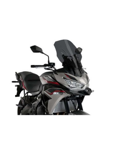 Puig Touring-Windschutzscheibe fur Kawasaki Versys 650 2025 Dunkelgrau