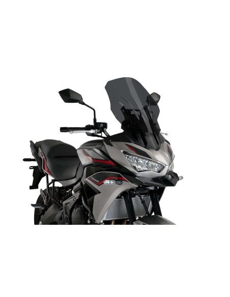 Puig Touring-Windschutzscheibe fur Kawasaki Versys 650 2025 Dunkelgrau