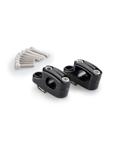 Rehausseurs de guidon Puig pour Kawasaki Versys 650 2025 noirs-21750n