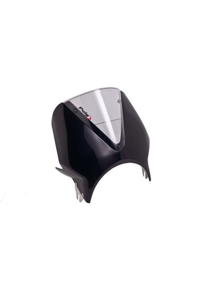 Pare-brise universel Puig Vision pour Kawasaki Z650 RS 2020-2021 fume sous lumiere noire