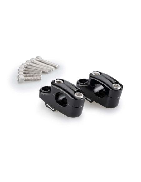 Rehausseurs de guidon Puig pour Kawasaki Z650 RS 24-25 guidon noir - 21750N