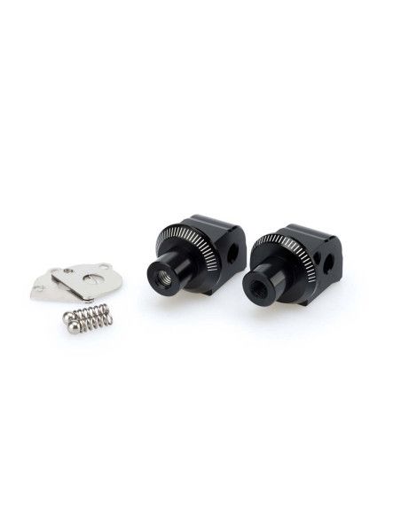 Adaptateurs de repose-pieds passager fixes Puig pour KTM 1290 S Super Adventure 17-20 noirs