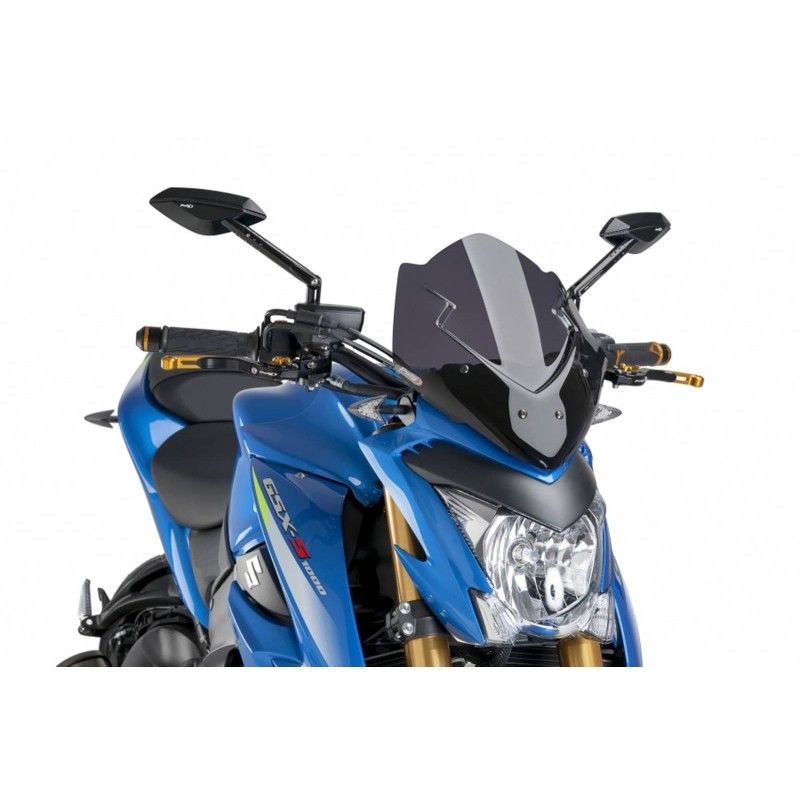 Bulle sport Puig Naked NG pour Suzuki GSX S1000 15-20, fumee foncee