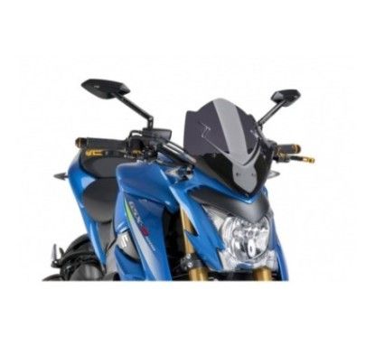 Bulle sport Puig Naked NG pour Suzuki GSX S1000 15-20, fumee foncee