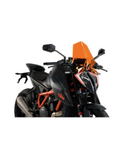 PUIG NAKED NG TOURING SCREEN FOR KTM 1290 SUPERDUKE R 22-24 ORANGE