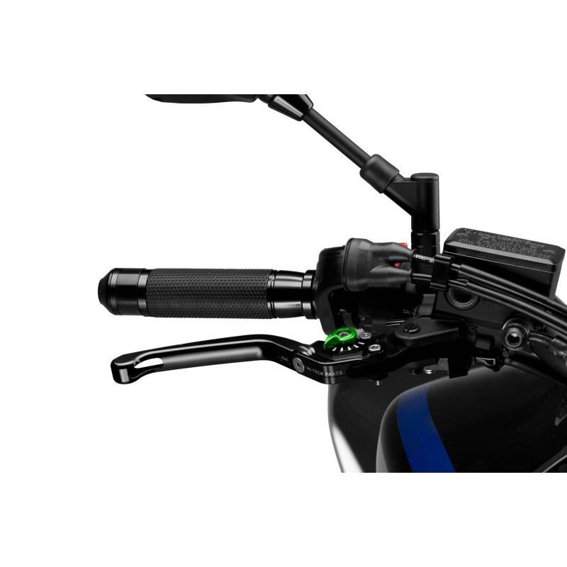puig lever 30 black folding brake and green selector