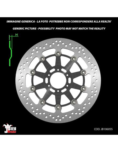 Jolly Brake by Ng Gold Schwimmende Vorderradbremsscheibe fur KTM Super Duke R 2008 - Angebot