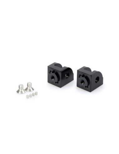 Puig adjustable rider footrest adapters for KTM 390 Duke 21-23 black