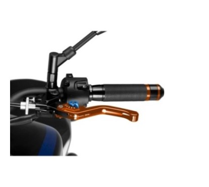 PUIG ORANGE SHORT FIXED CLUTCH LEVER 3.0 AND BLUE SELECTOR