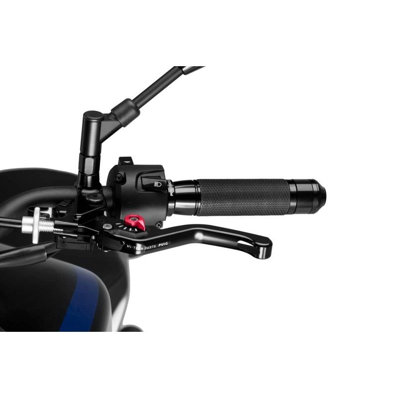 puig lever 30 clutch fixed short black with red selector