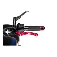 PUIG LEVER 3.0 FIXED SHORT CLUTCH RED WITH BLUE SELECTOR