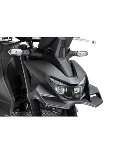 Spoiler avant Puig Downforce pour Honda CB750 Hornet Naked 2025 Noir mat