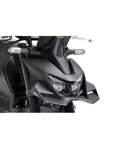 Spoiler avant Puig Downforce pour Honda CB750 Hornet Naked 2025 Noir mat