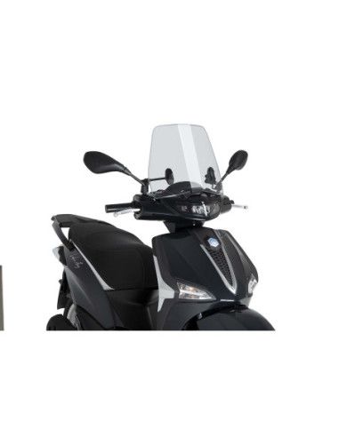 Puig windshield scooter trafic piaggio liberty 125 2025 light smoke