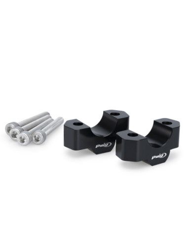 PUIG RISERS FOR HANDLEBAR VOGE VALICO 900DSX 24-26 BLACK-22358N | Puig
