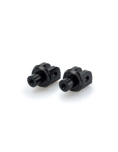 Adaptateurs de repose-pieds fixes Puig pour Kawasaki ZX-10RR 2026 noirs