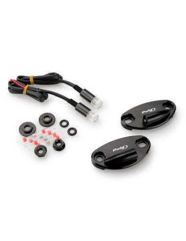 Cache-retroviseur Puig avec cosse pour clignotants Kawasaki ZX-10RR 2026 noir