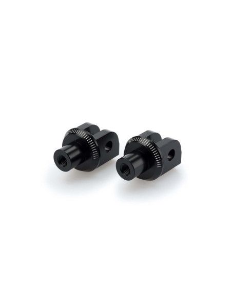 Adaptateurs de repose-pieds fixes Puig pour Kawasaki ZX-10R 2026 noirs