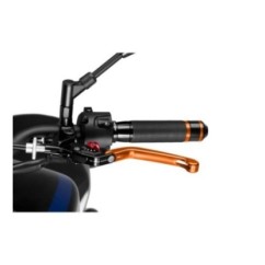 PUIG ORANGE FOLDING CLUTCH LEVER 3.0 AND RED SELECTOR