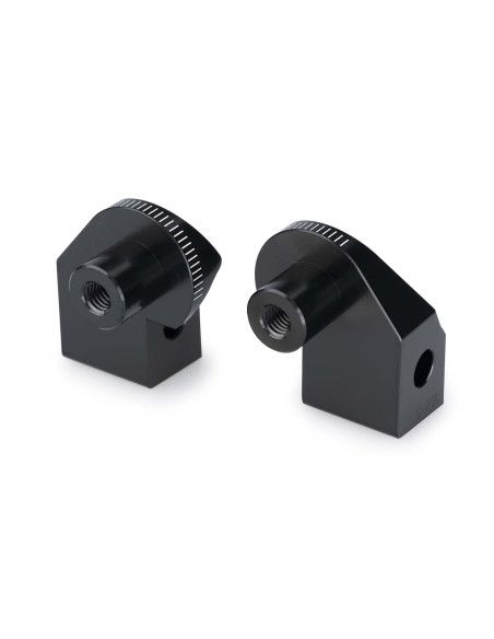 PUIG ZONTES 703F-21 24-25 FIXED DRIVER RESTS ADAPTERS BLACK | Puig