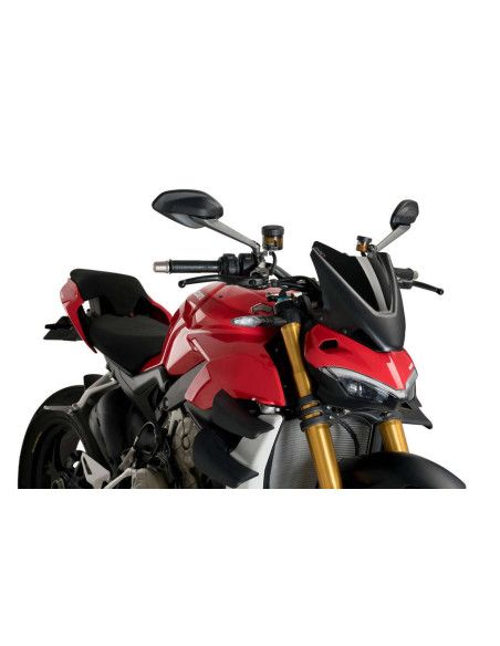 PUIG NAKED NG SPORTSCHEIBE FUR DUCATI STREETFIGHTER V4 S 23-24 SCHWARZ | Puig