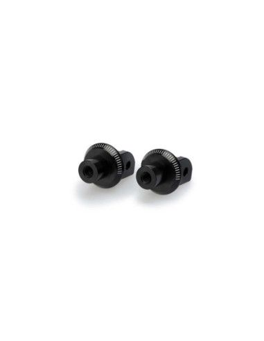 PUIG DRIVER AND PASSENGER FIXED REST ADAPTERS DUCATI STREETFIGHTER V4 2025 BLACK | Puig