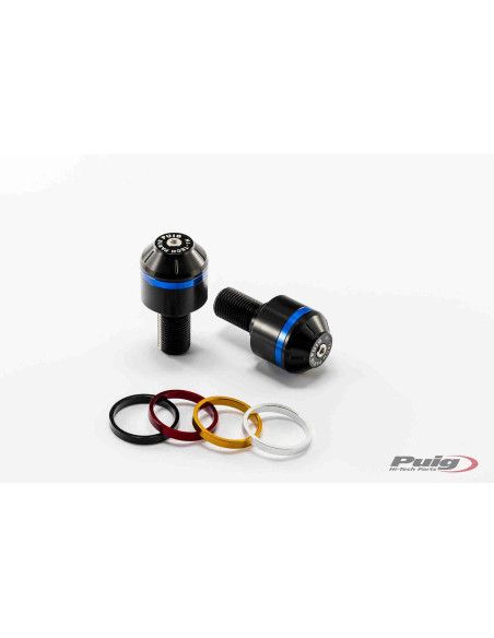 Puig Lenkerendkappen mit Ringen fur MV Agusta Brutale 800 16-18 schwarz