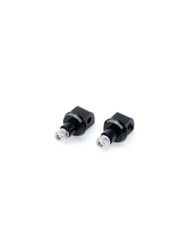 Adaptateurs de repose-pieds passager fixes Puig pour Aprilia Shiver 750 2010-2016 noirs