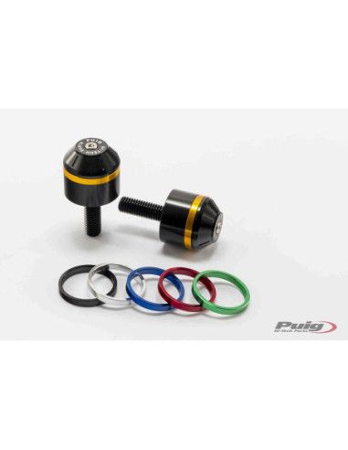 Embouts de guidon courts Puig avec anneaux pour BMW R1250 R 2023-2025 noirs