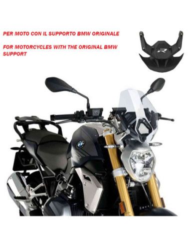 puig cupolino naked n.g. sport-oem supp. per bmw r1250 r 23-25 trasparente