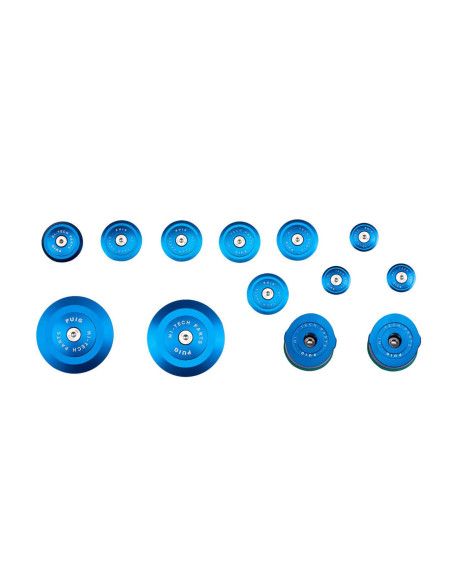 Tapas de chasis de aluminio Puig para BMW R1250 R 23-25 azul