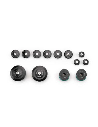 Tapas de chasis de aluminio Puig para BMW R1250 R 23-25 Negro