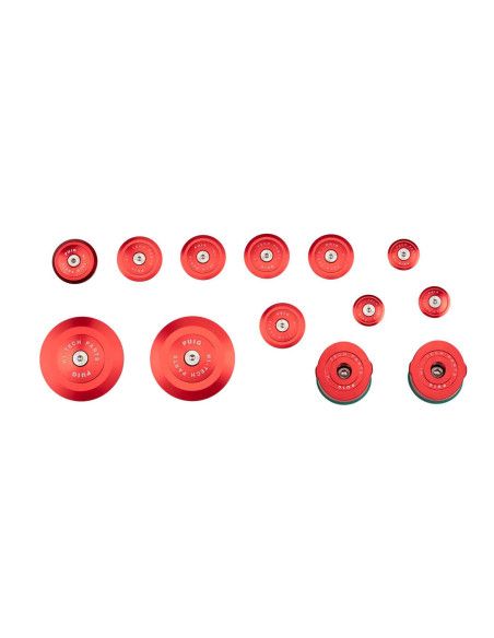 Puig aluminum frame caps for BMW R1250 R 23-25 red