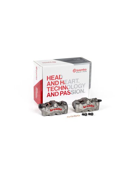 Kit de pinza de freno radial monobloque Brembo GP4 RS para Suzuki GSX-R1000 12-14 Titanio