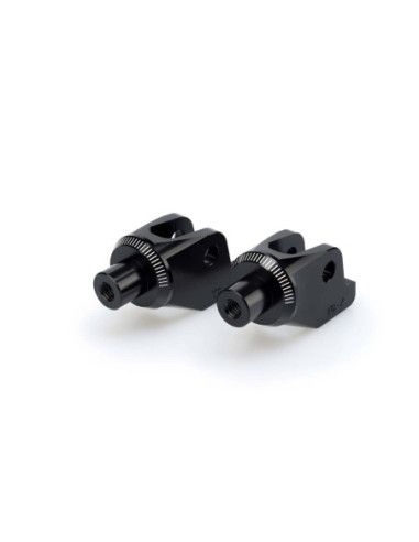 Adaptateurs de repose-pieds fixes Puig pour Triumph Tiger XRX 2017 noirs