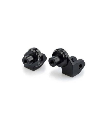 Adaptateurs de repose-pieds fixes Puig pour Yamaha XV950/R 17-20, noirs