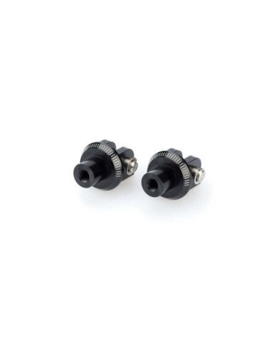 Adaptateurs de repose-pieds fixes Puig pour Yamaha YZF-R1 Race 2025 noirs