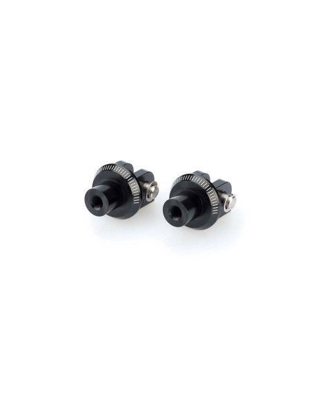 Adaptateurs de repose-pieds fixes Puig pour Yamaha YZF-R1 Race 2025 noirs
